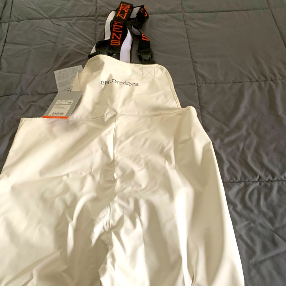 Grundens shoreman pvc bib trouser, never worn